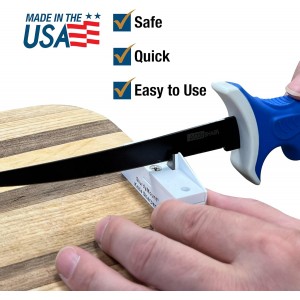 AccuSharp Knife Sharpening Tool for Restoration, Diamond-Honed Tungsten Carbide Blade Sharpener with Sturdy Mount, Helps Revive, Hone, & Restore Kitchen Knives & All Blades