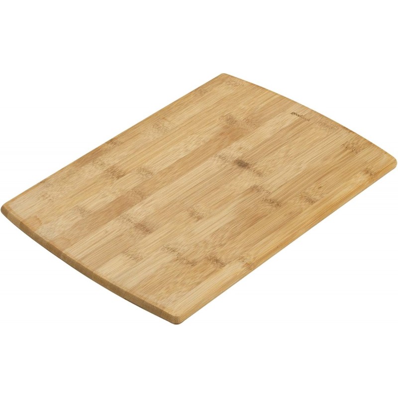 Everyday 10" x 14" Bamboo Cutting Board, Durable Edge-Grain Wood, Moisture-Resistant, Knife-Friendly, Wooden Chopping Board for Kitchen, Low-Maintenance, Natural Bamboo