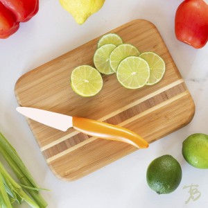 Barbados Bamboo Wood Cutting Board, 9" x 6.5"