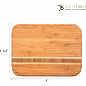 Barbados Bamboo Wood Cutting Board, 9" x 6.5"