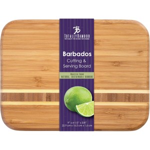 Barbados Bamboo Wood Cutting Board, 9" x 6.5"