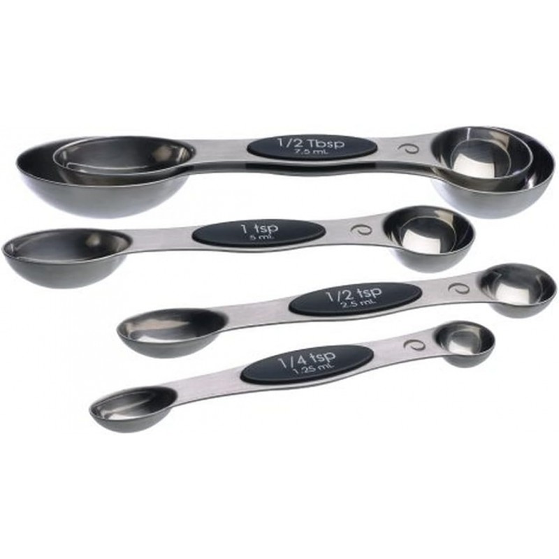 PrepWorks 5pc Measuring Spoons Set – Stainless Steel, Accurate Measurements for Cooking and Baking, Easy-to-Read, BPA-Free