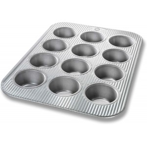 USA Pan Bakeware Muffin Pan, 12-Well, Al...