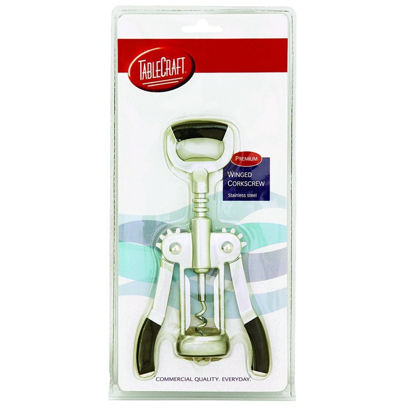 TableCraft Stainless Steel Winged Corkscrew