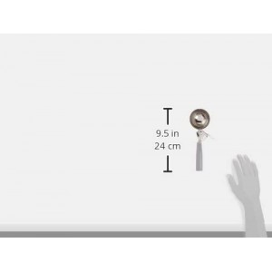 Winco Ice Cream Disher, Size 8, Plastic Hdl, Gray