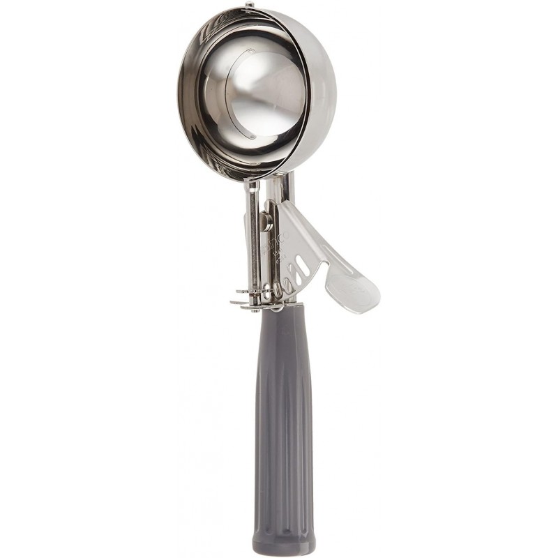 Winco Ice Cream Disher, Size 8, Plastic Hdl, Gray
