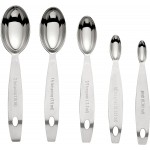 Odd-Size Measuring Spoon SS 5pc Set