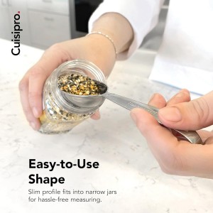 Odd-Size Measuring Spoon SS 5pc Set