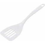 Chef Craft Basic Melamine Slotted Turner/Spatula, 11.25 inch, White