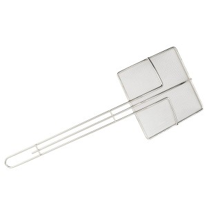 Winco Square Mesh Skimmer, 6.75-Inch, Medium, Nickel