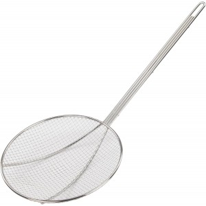 Winco Round Wire Skimmer, 9-Inch, Nickel