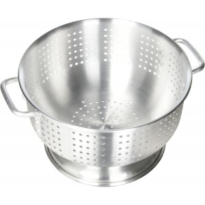 Winco Aluminum Colander with Base, 8-Qua...