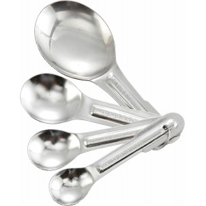 4-Piece Stainless Steel Measuring Spoon ...