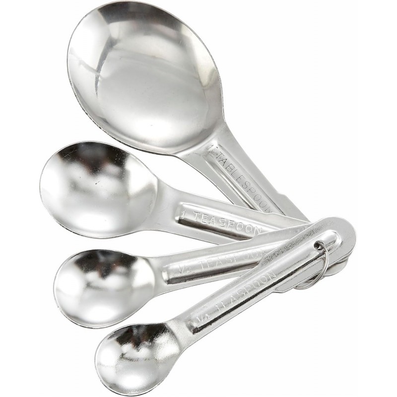 4-Piece Stainless Steel Measuring Spoon Set