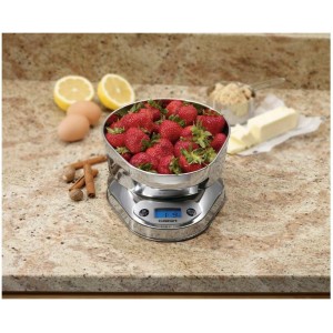 Cuisinart KML-KO3B Precision Chef Bowl Electronic Kitchen Scale, Silver, 2.5