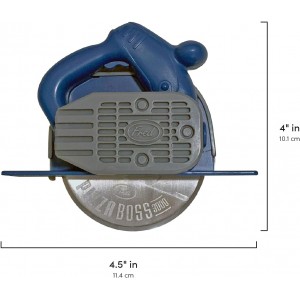 Genuine Fred PIZZA BOSS 3000, Circular Saw Stainless Steel Pizza Wheel, Great Gift for Guys and Pizza Lovers, Easy to Clean with Removable Shield - White Elephant Gift - Fun Kitchen Gadget
