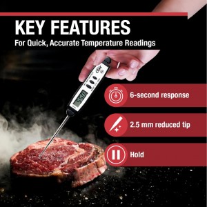 CDN Waterproof Digital Cooking Thermometer Instant Read 2.75