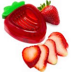 Joie Strawberry Slicer, Perfectly Even Fruit Cutter Tool, Ideal for Cakes, Pies and Garnishes, Cute Berry Shaped Kitchen Gadget, Stainless Steel, BPA-Free