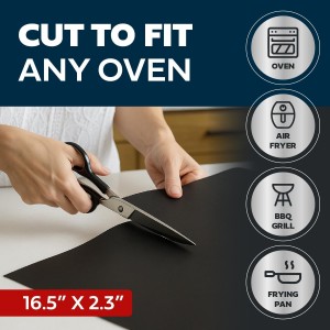 Cooks Innovations Non-Stick Oven Protector Mat - Heavy Duty Nonstick Oven Rack Liners to Protect Convection, Electric, Gas, & Microwave Ovens - BPA & PFOA Free Heat Resistant Baking Mat