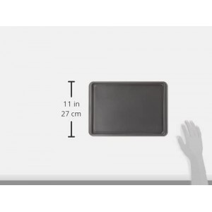 GoodCook Everyday Nonstick Baking Sheet Set, 3 Pack Includes One Small, Medium & Large Pan Carbon Steel Construction Cookie Sheet Bakeware Set, Gray