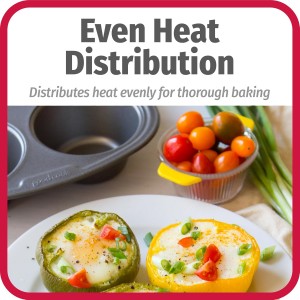 GoodCook Everyday Nonstick Steel Muffin Pan, 6 Cup, Gray