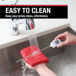 CDN Digital Thermometer Long 8'' Stainless Steel Stem, Adjustable Pot Clip, Preset Candy Stages with Audio/Visual Alerts, Instant Read For Cooking, Deep Frying & Oil - DTC450