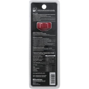 GoodCook Everyday Digital Instant Read Food Thermometer, Stainless Steel Probe, Fahrenheit & Celsius Display, Pocket Sleeve Included