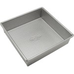 USA Pan Bakeware Nonstick Square Cake Pan, 8 Inch, Aluminized Steel