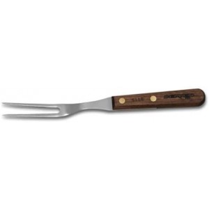 HIC Kitchen Dexter-Russell All-Purpose Fork, Stainless Steel with Walnut Handle, Made in the USA, 10-1/2