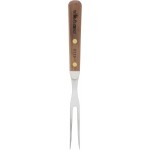 HIC Kitchen Dexter-Russell All-Purpose Fork, Stainless Steel with Walnut Handle, Made in the USA, 10-1/2