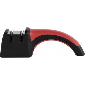 Chef'sChoice Professional Manual Knife Sharpeners Pronto Hone for 15-Degree Straight-Edge and Serrated Knives with Precise Angle Control & Compact Footprint, 2 Stage, Black