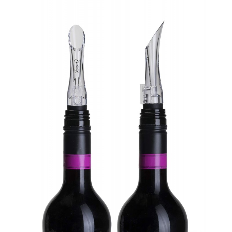 Cork Pops Nicholas VinOair Wine Aerator, Black, 6 Inch