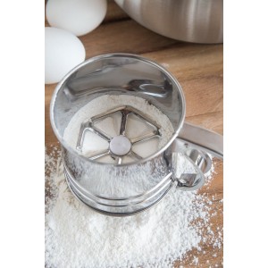 Fox Run Flour Sifter, Stainless Steel, 1-Cup, Metallic