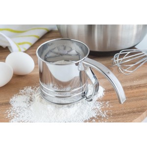 Fox Run Flour Sifter, Stainless Steel, 1-Cup, Metallic