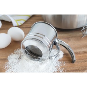 Fox Run Flour Sifter, Stainless Steel, 1-Cup, Metallic