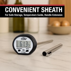 CDN Waterproof Instant Read Digital Thermometer | NSF Certified | ProAccurate® | 5