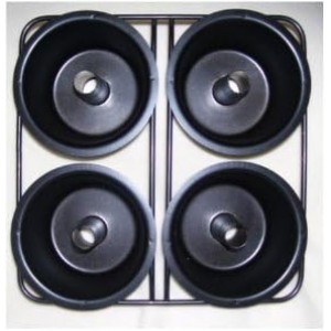 Non-Stick Angel Food Pan - 4 Mini Cakes