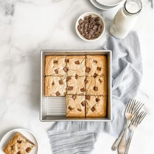 USA Pan Bakeware Nonstick Square Cake Pan, 9 Inch, Aluminized Steel