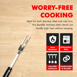 Chef Craft Select Meat Cooking Fork, 13 inch, Stainless Steel