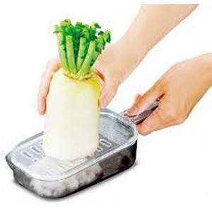 Japan Bargain, Japanese Plastic Zester Grater – Multi-Purpose Fine Grater for Vegetables, Fruits, Cheese, Garlic, Ginger, Wasabi – BPA-Free, Dishwasher Safe, Made in Japan (1, Large)