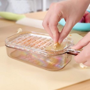 Japan Bargain, Japanese Plastic Zester Grater – Multi-Purpose Fine Grater for Vegetables, Fruits, Cheese, Garlic, Ginger, Wasabi – BPA-Free, Dishwasher Safe, Made in Japan (1, Large)