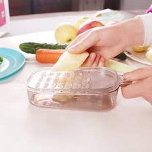 Japan Bargain, Japanese Plastic Zester Grater – Multi-Purpose Fine Grater for Vegetables, Fruits, Cheese, Garlic, Ginger, Wasabi – BPA-Free, Dishwasher Safe, Made in Japan (1, Large)