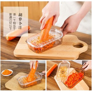 Japan Bargain, Japanese Plastic Zester Grater – Multi-Purpose Fine Grater for Vegetables, Fruits, Cheese, Garlic, Ginger, Wasabi – BPA-Free, Dishwasher Safe, Made in Japan (1, Large)