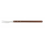 Mundial 22-Inch Broiler Fork, Wood, Brown