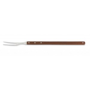 Mundial 22-Inch Broiler Fork, Wood, Brow...