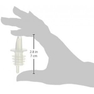 Winco Free Flow Pourers, Clear - 12 Pieces, Medium