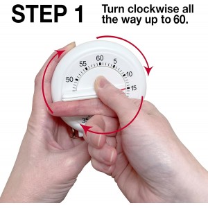 Norpro New 60 Minute Kitchen Timer With Long Ring 3.5