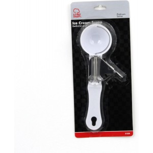 Chef Craft Select Ice Cream Scoop, 8 inches in length, White