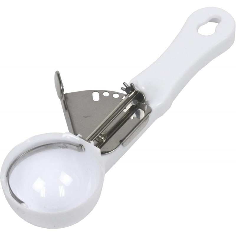 Chef Craft Select Ice Cream Scoop, 8 inches in length, White