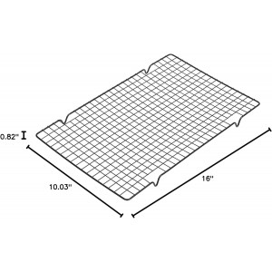 Wilton Gold Premium Non-Stick Warp-Resistant Bakeware, Made without PFAs, Cooling Grid, 16 x 10 in, Packaging May Vary